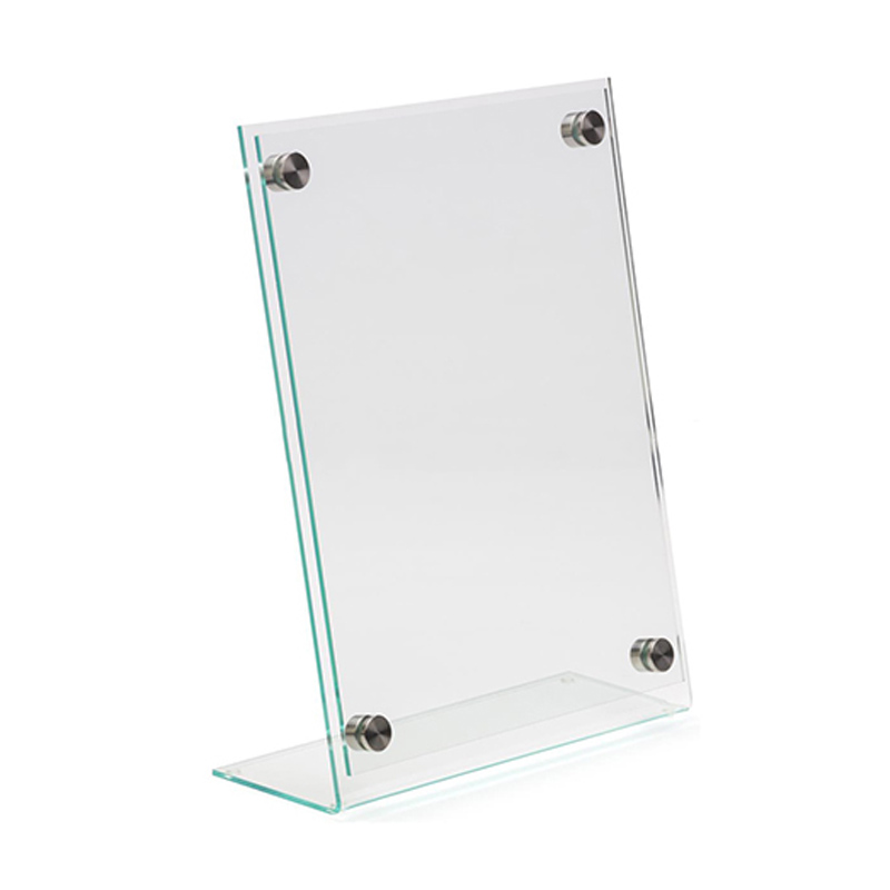 Wholesale acrylic tabletop sign holders, factory acrylic sign holder 8.5 x 11