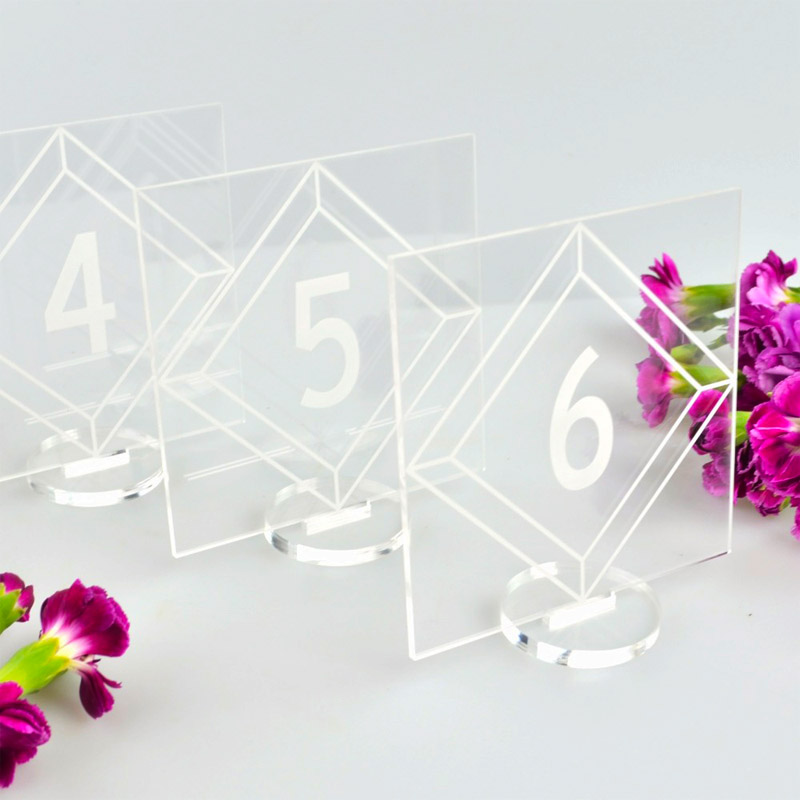 Wholesale acrylic wedding signs, acrylic wedding table signs supplier