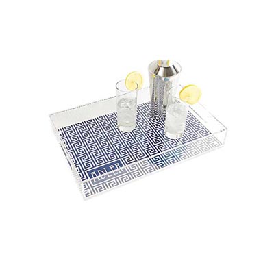 Acrylic serving tray, lucite tray