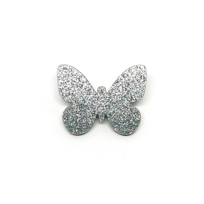Butterfly acrylic brooch, glitter lucite brooch