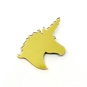 Unicorn acrylic brooch pin, custom acrylic brooch
