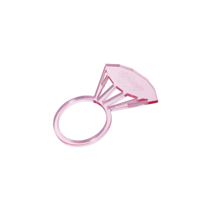 Gold rose acrylic napkin ring, lucite napkin rings