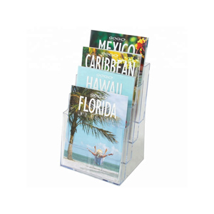 Acrylic pamphlet holder, plastic brochure holder