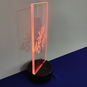 Wholesale acrylic LED lamp, engraved acrylic LED light