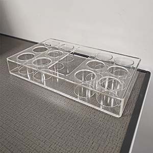 Clear acrylic plant tray, high quality Lucite planter tray