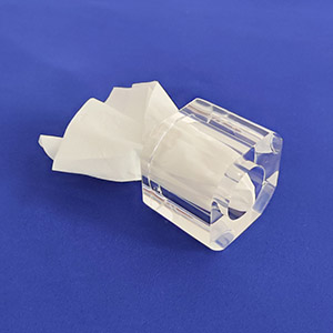 Crystal clear acrylic napkin ring, custom plexiglass napkin ring