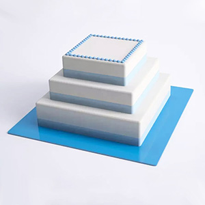 Square acrylic cake board, perspex cake disc