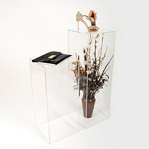 Wedding acrylic plinth, supply lucite display plinth