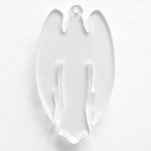 Wholesale acrylic angel keychain, lucite keychain factory