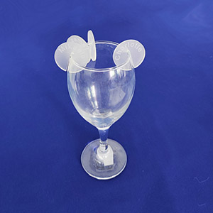 Frosted acrylic drink tag factory, perspex drink marker supplier